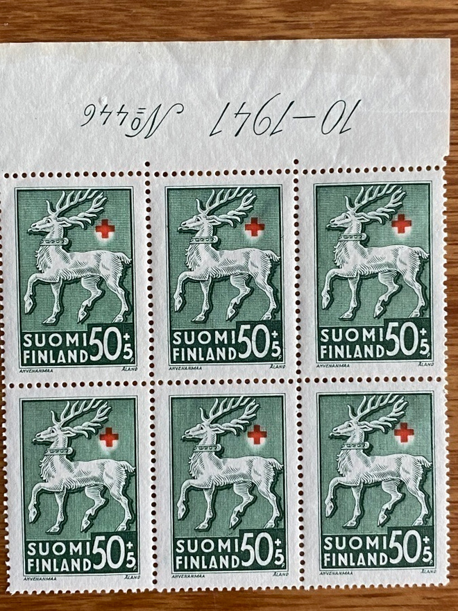 PR 1942 50PENNIÄ+5PENNIÄ NUMERO KUUSILO**
