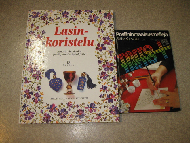 Lasinkoristelu ja Posliininmaalausmalleja