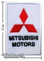 Silitettävä Mitsubishi -kangasmerkki / haalarimerkki
