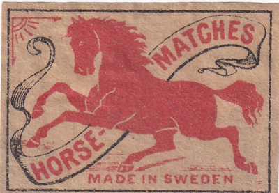 Horse Matches , Made in Sweden     b583