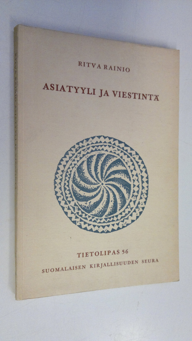 Ritva Rainio : Asiatyyli ja viestintä