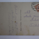 Nainen ja kukat vintage postikortti 30-luku - pikkukuva 4