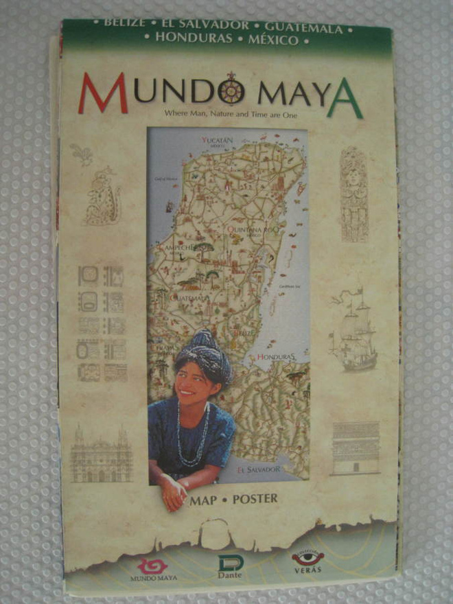  Kartta  juliste Mundo Maya – maya maailma