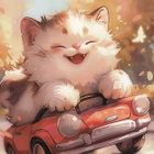 Kissa autoilee - pikkukuva 1