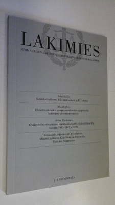 Lakimies 4/2014 : Suomalaisen lakimiesyhdistyksen aikakau...