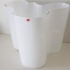 Valkoinen / opaali Iittala Alvar Aalto Savoy Maljakko 3030 - pikkukuva 4