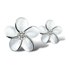 0318 .. Fashion Women's Silver Flower Crystal .. Korvakorut - pikkukuva 5