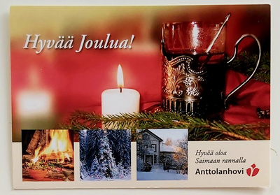 "Hyvää oloa Saimaan rannalla-Anttolanhovi" - JOULUKORTTI