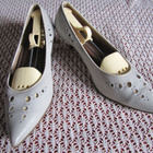 Vaaleat VINTAGE korkokengät, koko 6½, 37-38 - pikkukuva 1