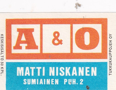 Sumiainen, Matti Niskanen , A & O,   2/10