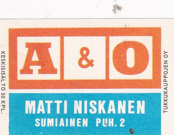 Sumiainen, Matti Niskanen , A & O,   2/10
