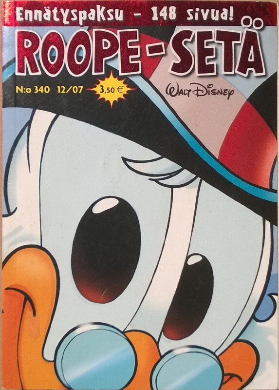 Roope-Setä N:o 340 (12/2007) ennätyspaksu - 148 sivua
