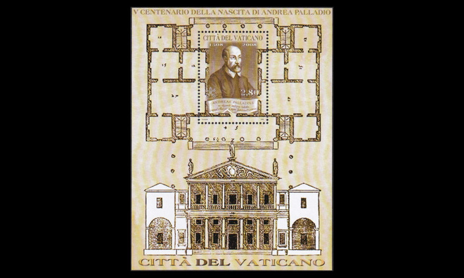 Vatikaani 1625BL31 ** Arkkitehti Andrea Palladio (2008)