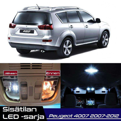 Peugeot 4007 Sisätilan LED-sarja 6-osainen