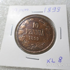 10 penniä 1899 kulkenut siistikuntoinen kl 8 . - pikkukuva 5