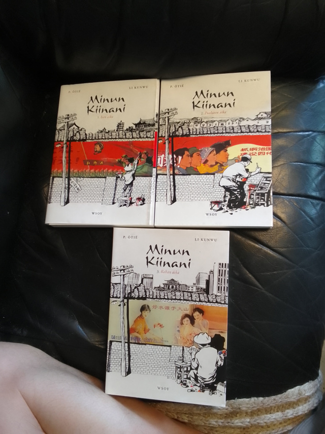 Minun Kiinani sarjakuvat 3 kpl Li Kunwu P. Otie