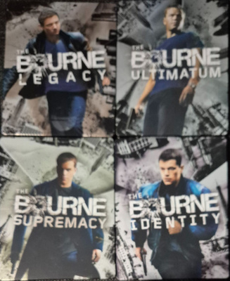BOURNE STEELBOOK 4 KPL -Blu-Ray