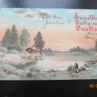 VANHA POSTIKORTTI 1909 KULKENUT SIGN. RÅ - pikkukuva 1