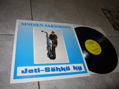 SININEN SAKSOFONI JETI-SÄHKÖ KY ( hienokuntoinen vinyyli !!
