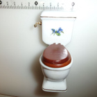 Nukkekoti wc-istuin posliinia - pikkukuva 2