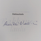 Aulikki Niemi-Savolainen : Rakkauslaulu (signeerattu) - pikkukuva 3