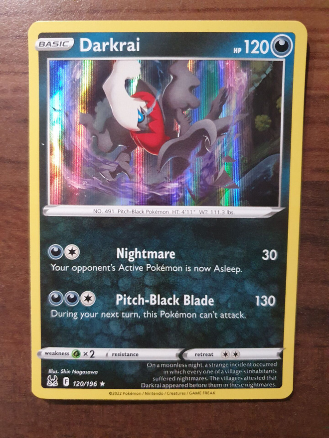 Pokemon Darkrai 120/196 Holo Rare