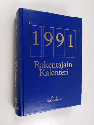 Rakentajain kalenteri 1991 osa 2 : Henkilötiedot