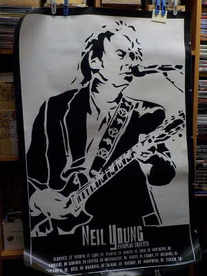 Neil Young European Tour 2008 juliste