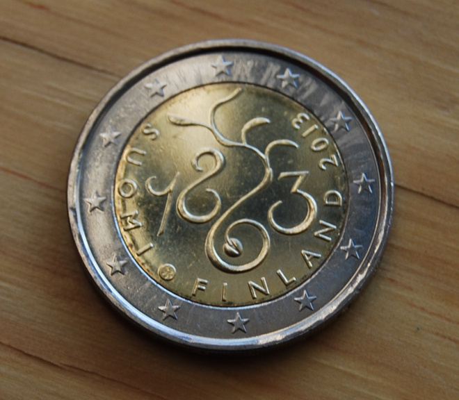 Suomi 2013 2 € Vuoden 1863 valtiopäivät 150 vuotta UNC