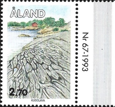 ÅL 1993 Yleismerkit 2,70 mk välilöpari numero ** LaPe 076