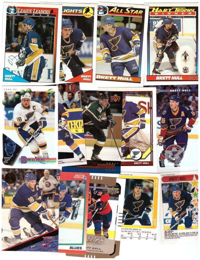 14 x BRETT HULL Stars, St. Louis Blues