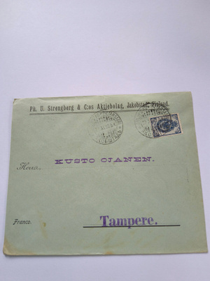 Vanha postilähetyskuori vuodelta 1903