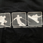 Hyväkuntoinen musta Skimbaaja -t-paita, QLIQUE, koko XL - pikkukuva 2