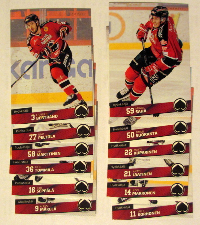 Cardset 2016-17 Ässät 361-372 teamset