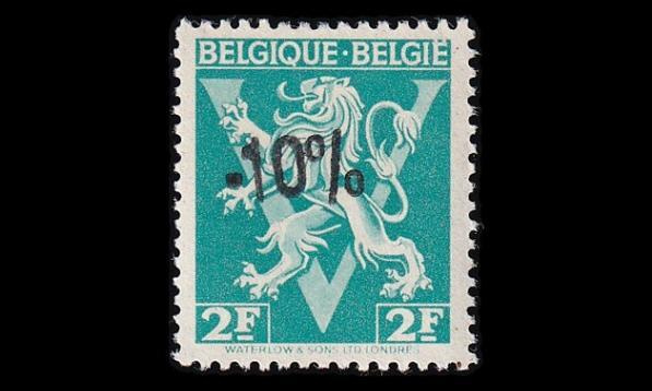 Belgia 746_II ** Vaakuna 2 Fr -10% (1946)