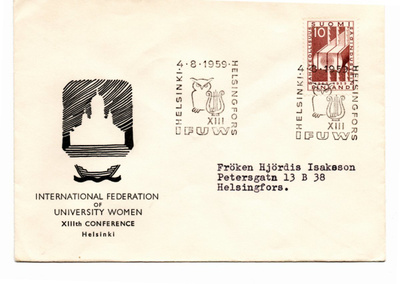 Helsinki: IFUW  (erikoisleima 4,8,1959)