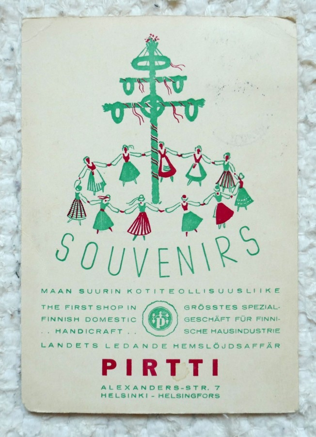 PIRTTI Helsinki Aleksanterinkatu, vanha kortti