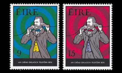 Irlanti 338-9 ** Puhelin 100v (1976)