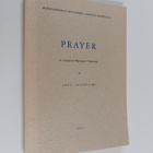 Antti Alhonsaari : Prayer - An Analysis of Theological Te... - pikkukuva 1