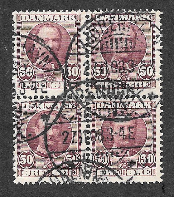 Tanska - Fredrik VIII (Fac 74) OO nelilö