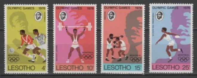 (S0369) LESOTHO, 1976 (Summer Olympic Games, Montreal) MNH**