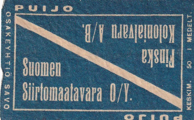 Suomen Siirtomaatavara O/y  8/8
