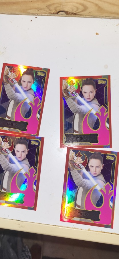 Limited Edition Rey Star Wars Card Rare Holo 20e kpl