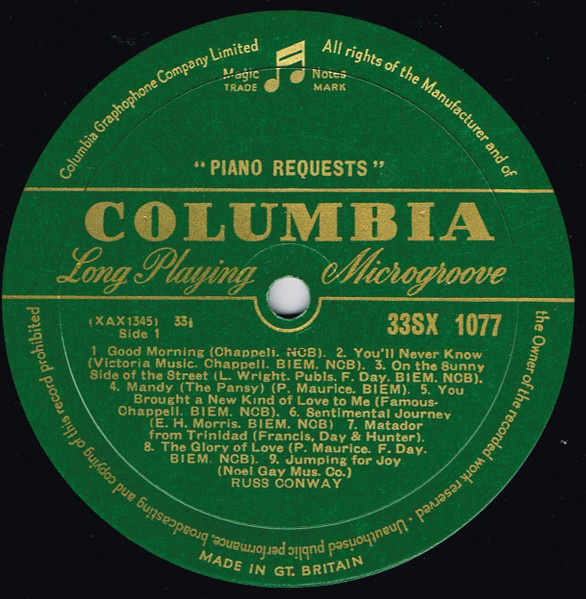 Russ Conway - Piano Requests LP