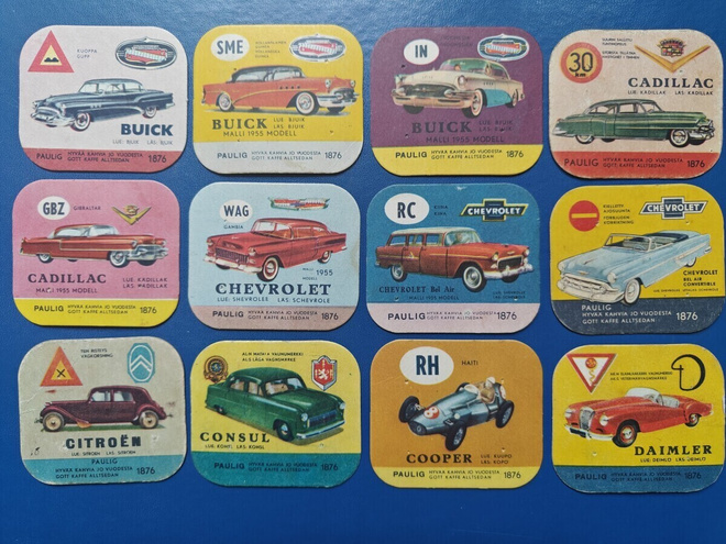 PAULIG KAHVILAPPUJA ERÄ 2. B-D 1 €/KPL