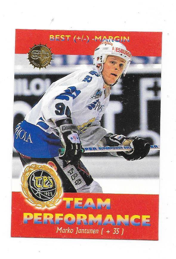 1994-95 SISU #176 Marko Jantunen TPS