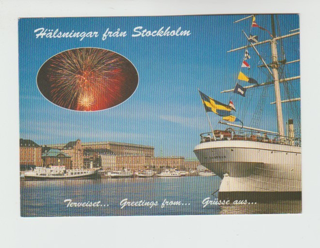 Postikortti, LAIVA  , OMARMAN, Laivaleima ISABELLA