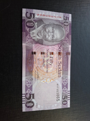 South Sudan 50 Sudanese Pounds 2019