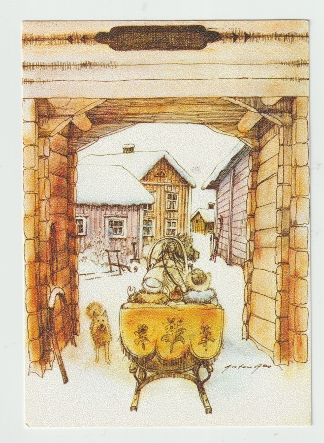 Antero Aho/SPR : Hevosajoneuvolla pihaan