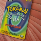 Bulbasaur #E1 Pokemon 1999 Topps Movie Evolution card - pikkukuva 2